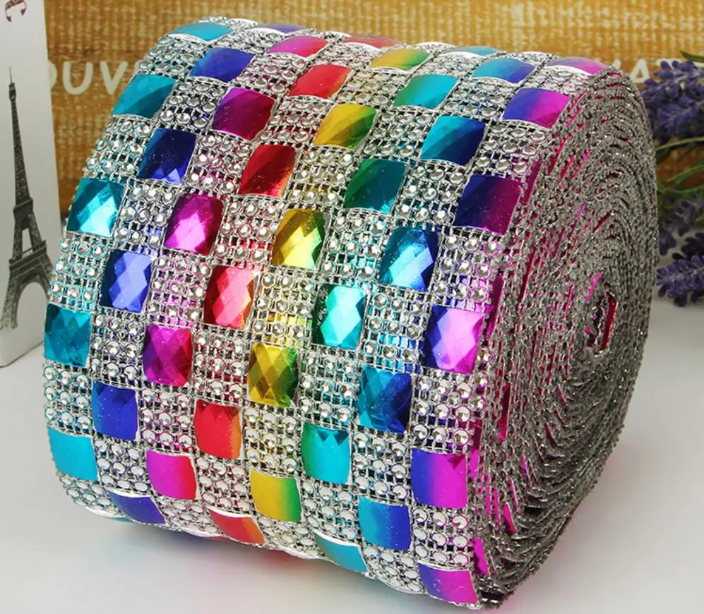 10Yard Multicolor Square Bead Bendable Mesh Wrap Roll Sparkle Rhinestone Trim Ribbon For Wedding Gift Party Craft Decoration
10Yard Multicolor Square Bead Bendable Mesh Wrap Roll Sparkle Rhinestone Trim Ribbon For Wedding Gift Party Craft Decoration