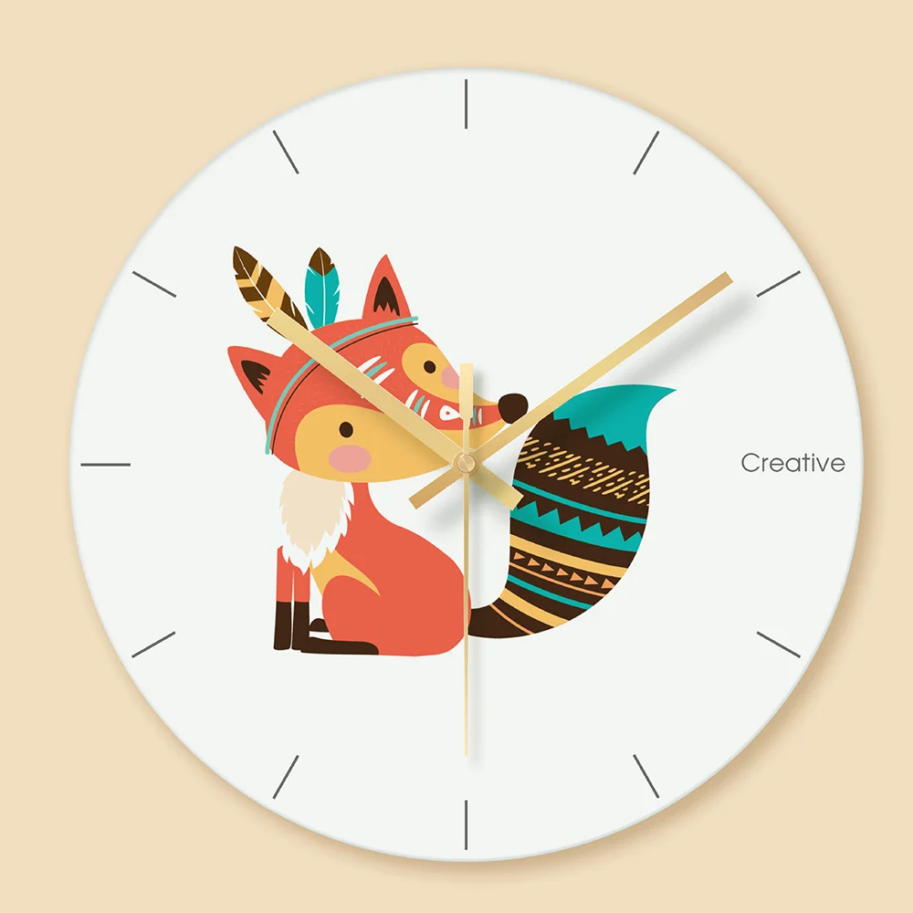 Fox Animal Printed Clocks 3D Wall Clock Giraffe Minimalist Home Nordic Art Wall Clock Quartz Movement Kid's House Decoration
Fox Animal Printed Clocks 3D Wall Clock Giraffe Minimalist Home Nordic Art Wall Clock Quartz Movement Kid's House Decoration