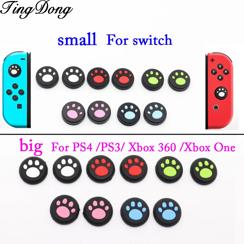 TingDong Cat Paw For PS4 PS3 Silicone Analog Controller Thumb Stick Grips Cap For Nintend Switch NS Controller Joy-Con ThumbStic
TingDong Cat Paw For PS4 PS3 Silicone Analog Controller Thumb Stick Grips Cap For Nintend Switch NS Controller Joy-Con ThumbStic