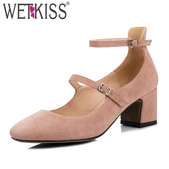 WETKISS 2019 Brand Women Pumps High Heels Sewing Square Toe Buckle Footwear Spring Fashion Sweet Handmade Ladies Shoes Big Size
WETKISS 2019 Brand Women Pumps High Heels Sewing Square Toe Buckle Footwear Spring Fashion Sweet Handmade Ladies Shoes Big Size
