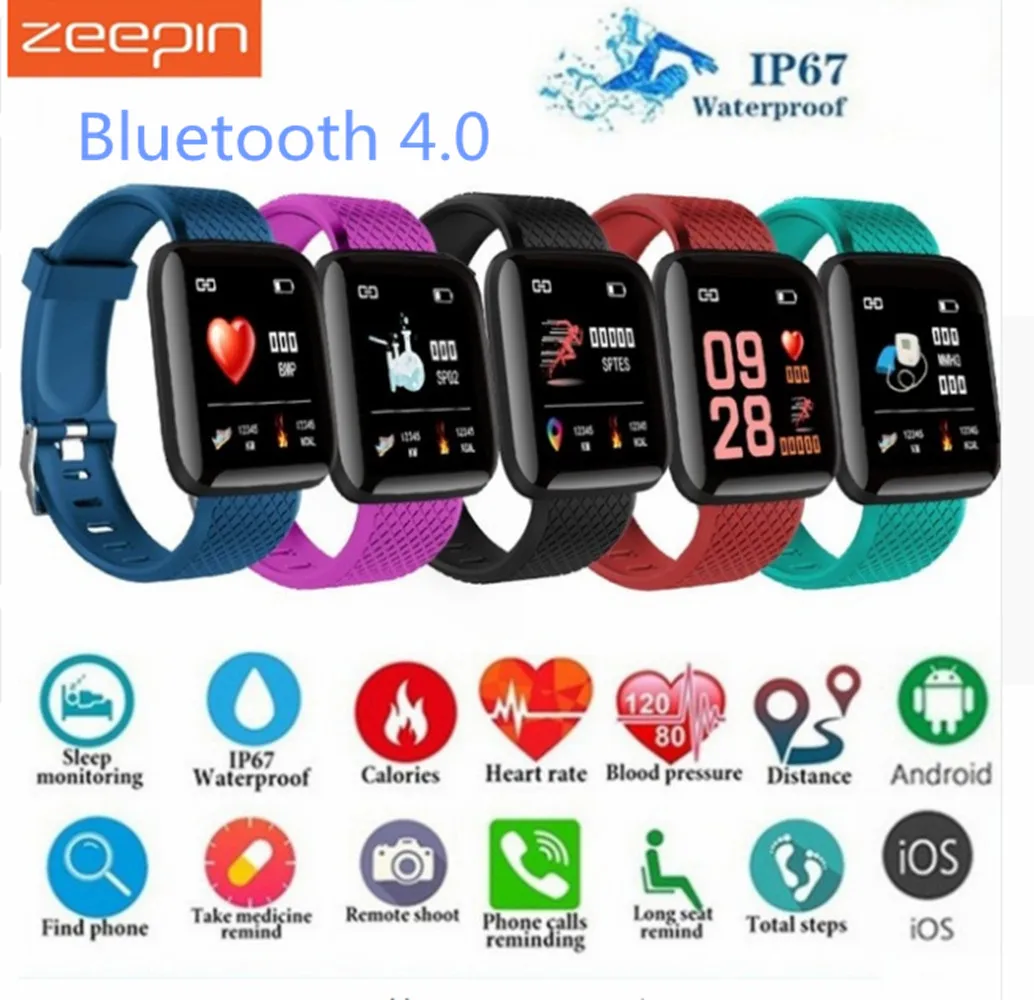 Zeepin 116plus Smart Watch Bluetooth 4.0 Pedometer Multifunction USB Direct Charge Sports Bracelet 1.3 inch smart wristband
Zeepin 116plus Smart Watch Bluetooth 4.0 Pedometer Multifunction USB Direct Charge Sports Bracelet 1.3 inch smart wristband