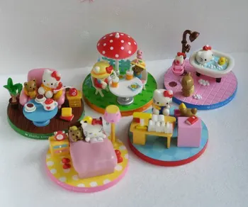 6cm Anime Surrounding Hello Kitty New KT Scene 5 Cat Doll Handle for Swing, Toys, Hands. 
6cm Anime Surrounding Hello Kitty New KT Scene 5 Cat Doll Handle for Swing, Toys, Hands.