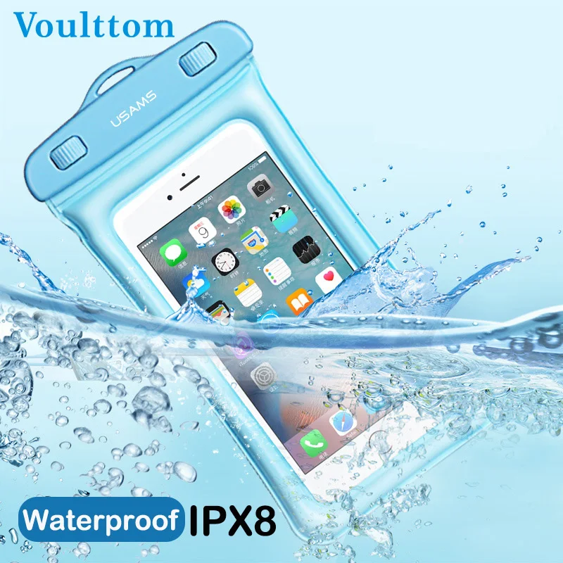 Voulttom Waterproof Phone bag Floating Cellphone Dry Bag 6 inch Compatible for iPhone X/8 Plus/8/7/6, Samsung Note 8/S8+/S8
Voulttom Waterproof Phone bag Floating Cellphone Dry Bag 6 inch Compatible for iPhone X/8 Plus/8/7/6, Samsung Note 8/S8+/S8