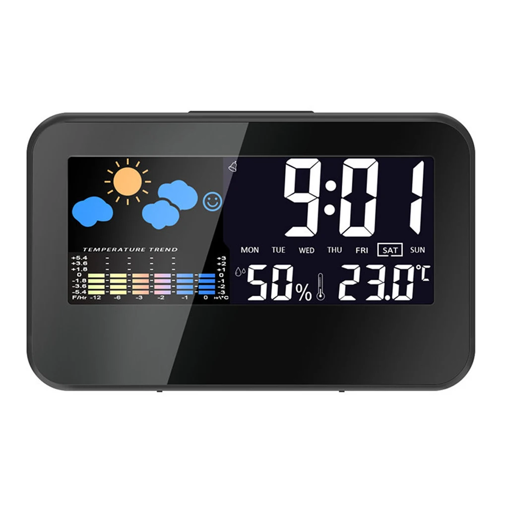 Electric Desktop Clock Alarm Colorful LCD Screen Sound Control Backlight Digital Clock Date Time Calendar
Electric Desktop Clock Alarm Colorful LCD Screen Sound Control Backlight Digital Clock Date Time Calendar