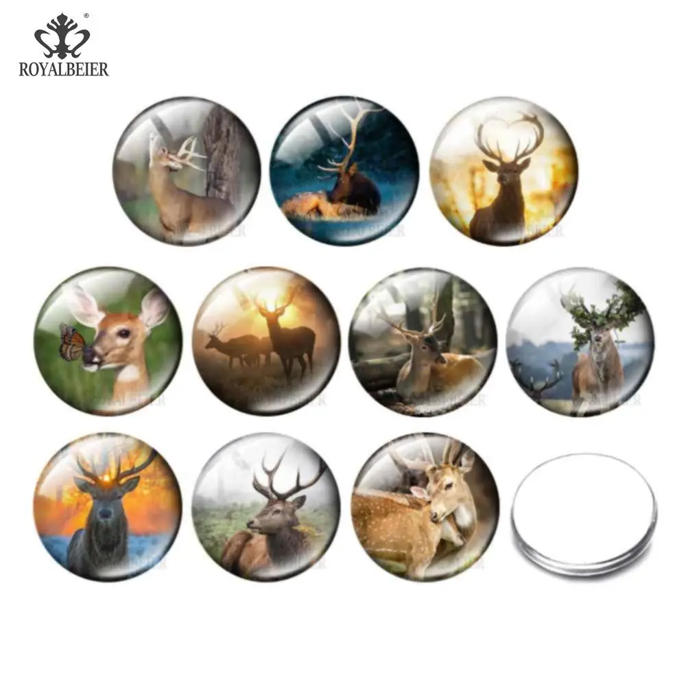 Elk Pattern Glass Snap Button Fitting 10pcs 12mm/18mm/20mm/25mm Round Photo Glass Cabochon Demo Flat Back Making Findings GP0030
Elk Pattern Glass Snap Button Fitting 10pcs 12mm/18mm/20mm/25mm Round Photo Glass Cabochon Demo Flat Back Making Findings GP0030