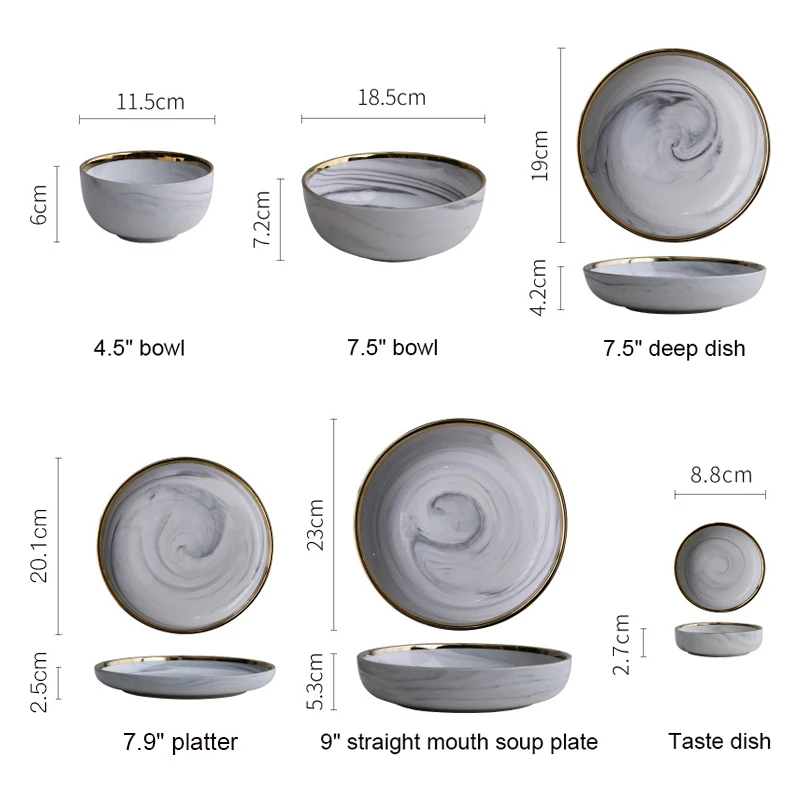 Golden-European-Ceramic-Bowl-Soup-Bowl-7-8-9-Inch-Home-Plate (4)