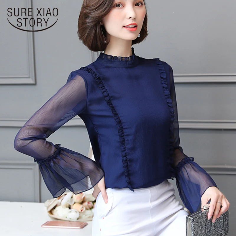Fashion women blouses 2019 autumn new slim chiffon shirt female patchwork long sleeves tops shirts female solid blusas 1160 40
Fashion women blouses 2019 autumn new slim chiffon shirt female patchwork long sleeves tops shirts female solid blusas 1160 40
