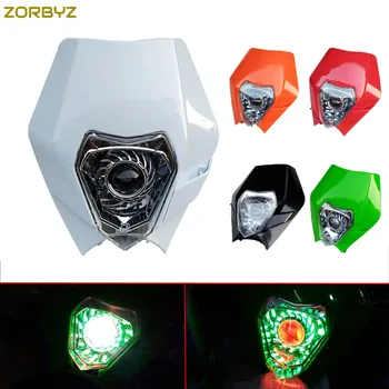 ZORBYZ Motorcycle LED Headlight With Angel Eye Light Sport Super MX Dirt Motor Bike Moto Off Road Motocross Supermoto
ZORBYZ Motorcycle LED Headlight With Angel Eye Light Sport Super MX Dirt Motor Bike Moto Off Road Motocross Supermoto