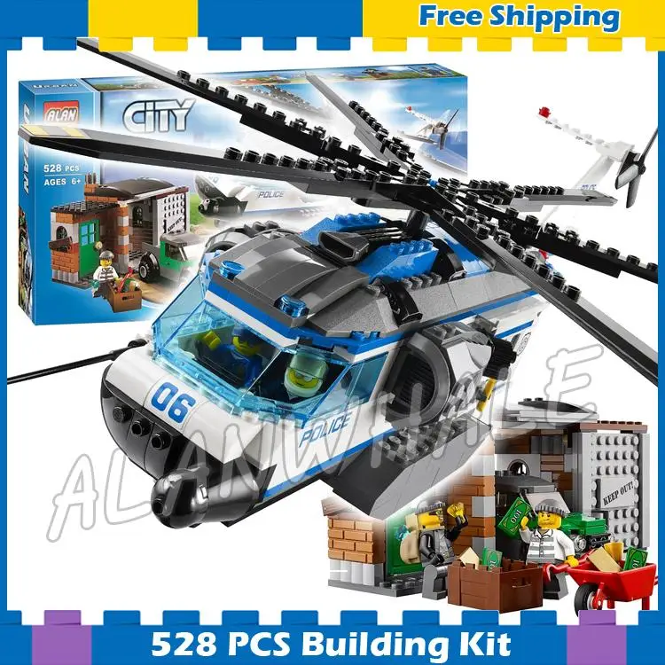 528pcs City Police Crook Helicopter Surveillance 10423 Model Building Blocks Figures Boys Kids Gifts sets Compatible With Lego
528pcs City Police Crook Helicopter Surveillance 10423 Model Building Blocks Figures Boys Kids Gifts sets Compatible With Lego