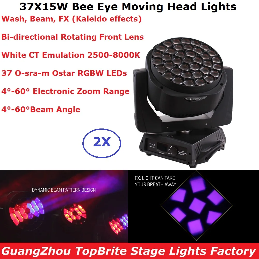 O-sra-m Ostar B-Eye Moving Head Light 37X15W RGBW Professional Stage Lights 4-60 Degree Electronic Zoom DJ DMX Beam Wash Effect
O-sra-m Ostar B-Eye Moving Head Light 37X15W RGBW Professional Stage Lights 4-60 Degree Electronic Zoom DJ DMX Beam Wash Effect
