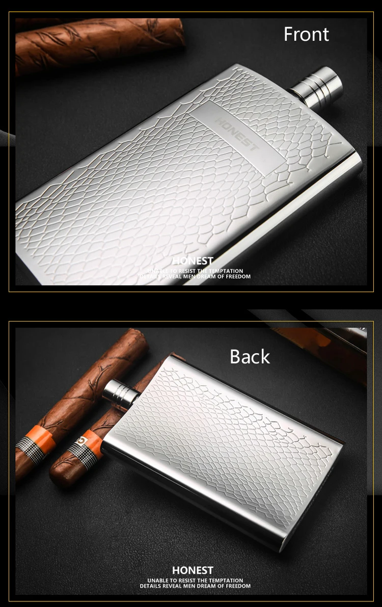 Generic Portable Hip Flask 5oz 150ml Whisky Bottle Stainless Steel 304