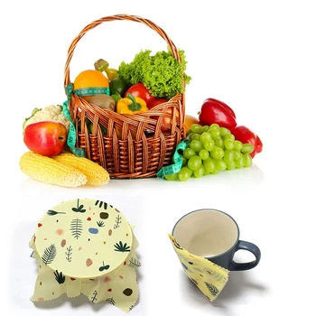 3Pcs Beeswax Food Wrap Fresh Cloth Instead Of Cling Film Free Packaging Wrap Reusable Food Grade For Sandwich Snack Fruit Chee
3Pcs Beeswax Food Wrap Fresh Cloth Instead Of Cling Film Free Packaging Wrap Reusable Food Grade For Sandwich Snack Fruit Chee