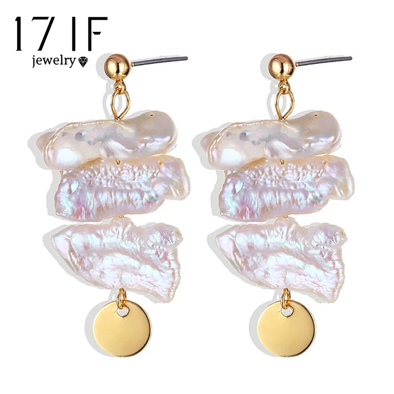 17IF Vintage Metal Gold Geometric Irregular Circle Square Natural Freshwater Pearl Stud Earrings for Women Jewelry Girl Gift NEW
17IF Vintage Metal Gold Geometric Irregular Circle Square Natural Freshwater Pearl Stud Earrings for Women Jewelry Girl Gift NEW