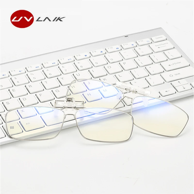 UVLAIK Anti-Blu-ray Glasses Clip Small Square Metal Radiation-Proof Computer Clip Myopia Dedicated Clips Flip up Eyeglasses
UVLAIK Anti-Blu-ray Glasses Clip Small Square Metal Radiation-Proof Computer Clip Myopia Dedicated Clips Flip up Eyeglasses