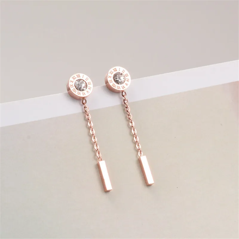 Martick Top Grade Drop Earrings With Round Tassel Earrings Crystal Brincos For Woman Roman Numerals Jewelry E146
Martick Top Grade Drop Earrings With Round Tassel Earrings Crystal Brincos For Woman Roman Numerals Jewelry E146