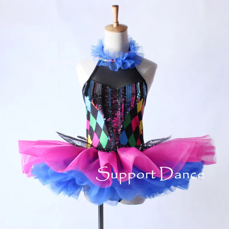 Girls Ruffle Neckline Sequin Ballet Tutu Dress Women Colorful Performance Costume Support Dance C320
Girls Ruffle Neckline Sequin Ballet Tutu Dress Women Colorful Performance Costume Support Dance C320