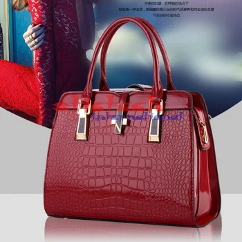 by dhl or ems 50pcs Fashion Alligator Patent Leather Women Handbag Medium Women Bag Cross Lock Design Women Handbags
by dhl or ems 50pcs Fashion Alligator Patent Leather Women Handbag Medium Women Bag Cross Lock Design Women Handbags