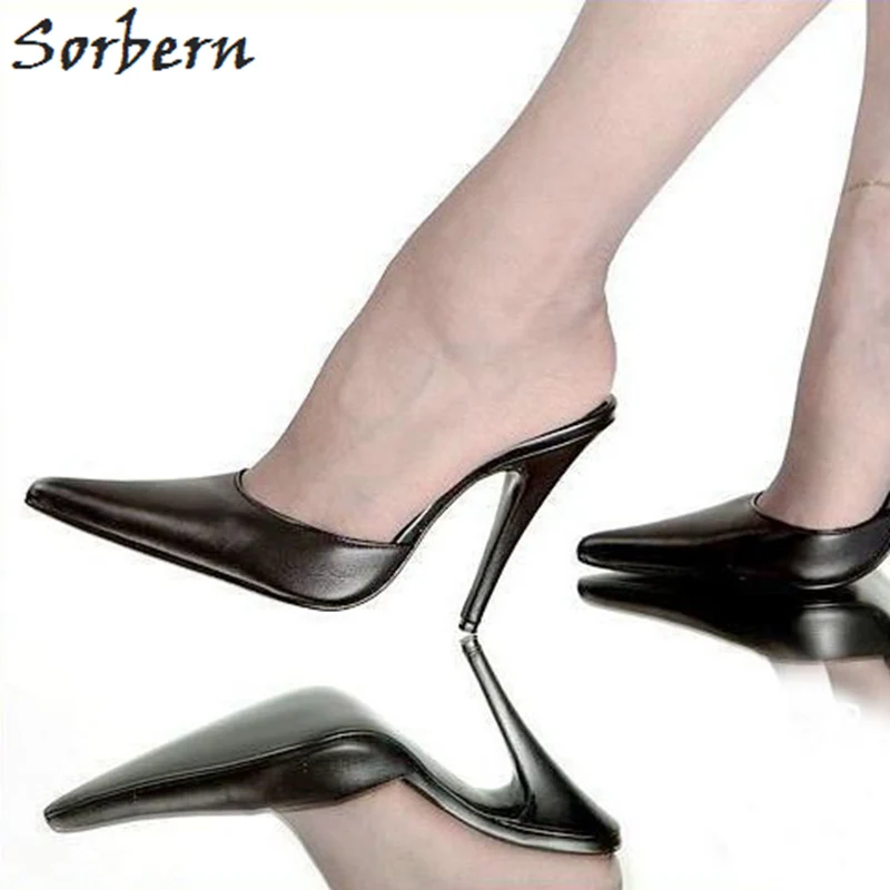 

Sorbern 12Cm Pointed Toe Slip On Pumps Mules Stilettos High Heel Slide Shoe Womens Heels Shoes Runway Ol Pump Heeled Uk