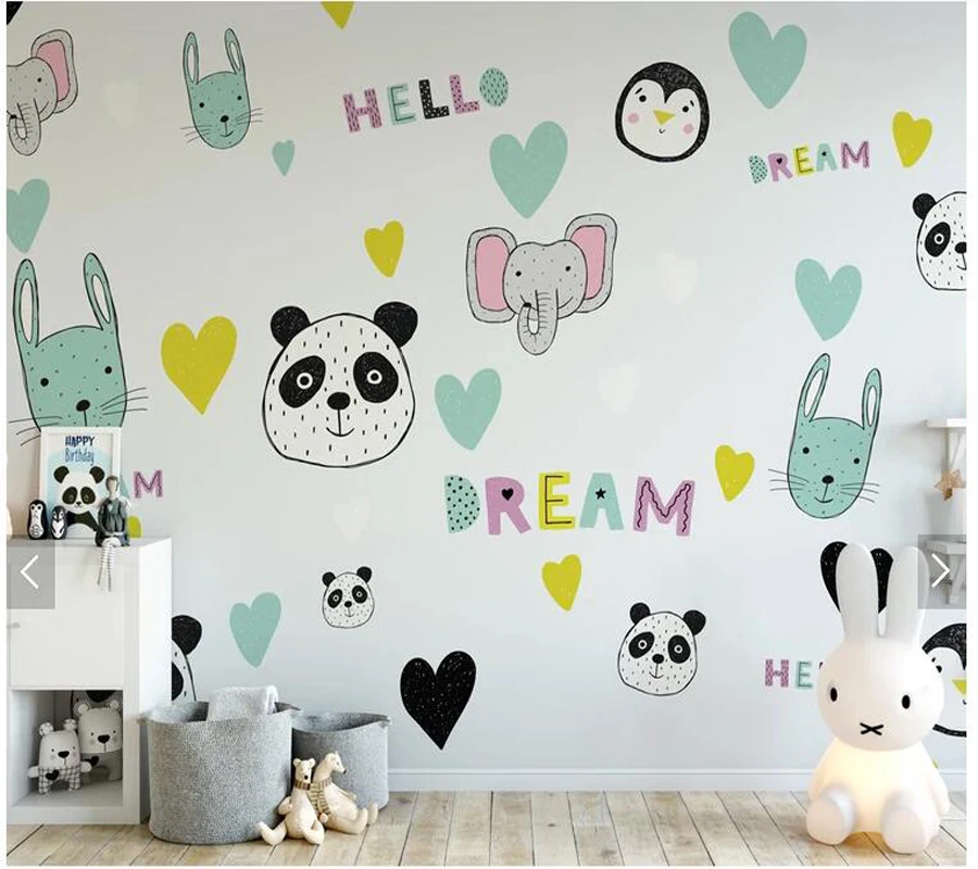 Custom papel de parede infantil, cute animal murals for living room children's room backdrop home decor wallpaper
Custom papel de parede infantil, cute animal murals for living room children's room backdrop home decor wallpaper