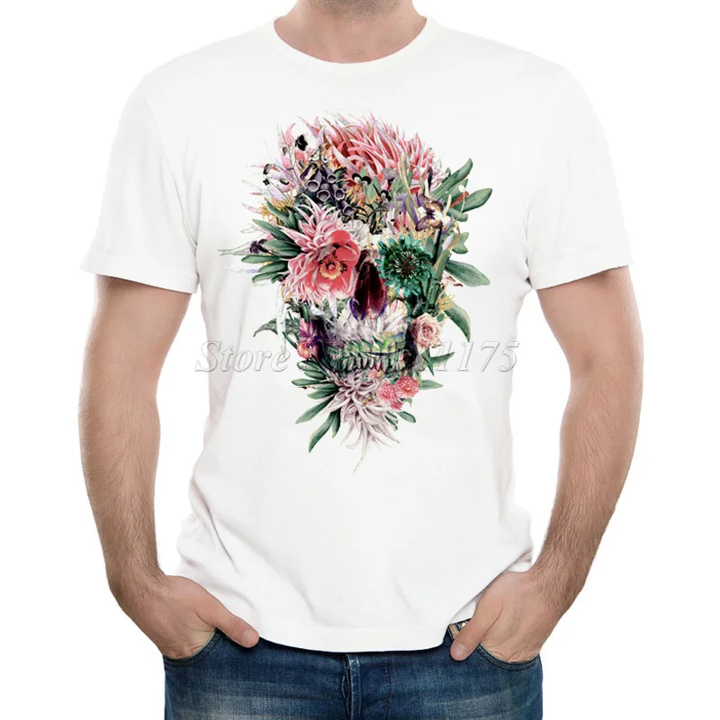 New Arrivals 2019 Men's Creative Floral Skull Printed T Shirt Cool Summer Skull Tops High Quality Casual Tee
New Arrivals 2019 Men's Creative Floral Skull Printed T Shirt Cool Summer Skull Tops High Quality Casual Tee