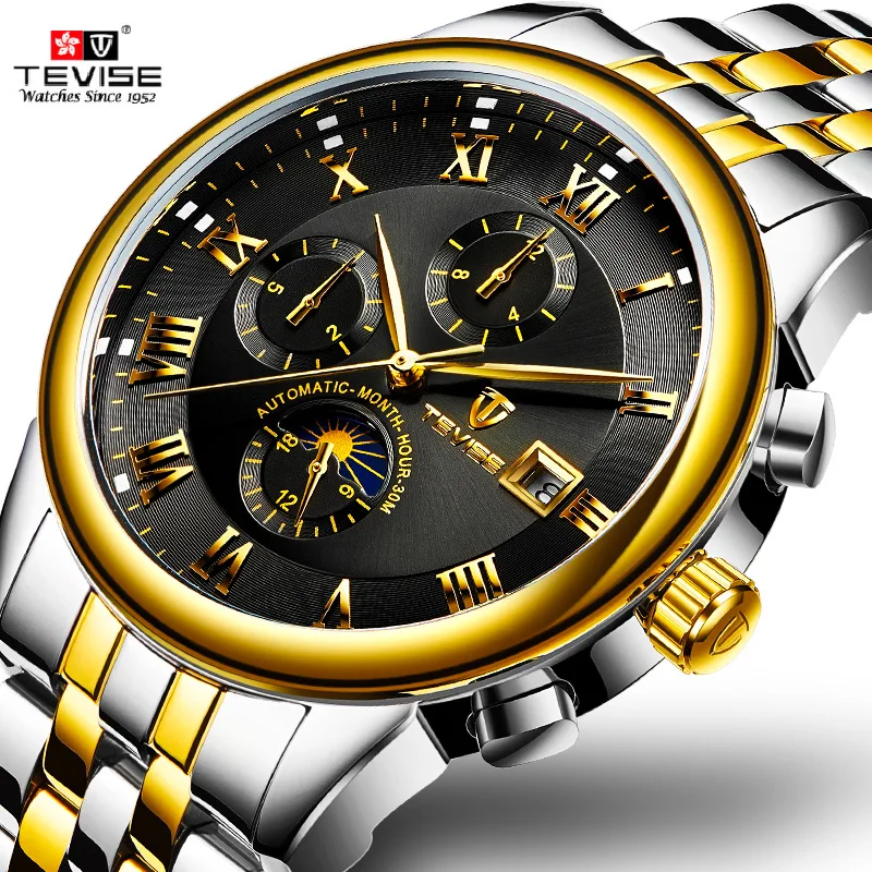 Men's Full-automatic Mechanical Watches top brand luxury Calendar Multifunctional Man Watches Waterproof Erkek Kol Saati reloj
Men's Full-automatic Mechanical Watches top brand luxury Calendar Multifunctional Man Watches Waterproof Erkek Kol Saati reloj