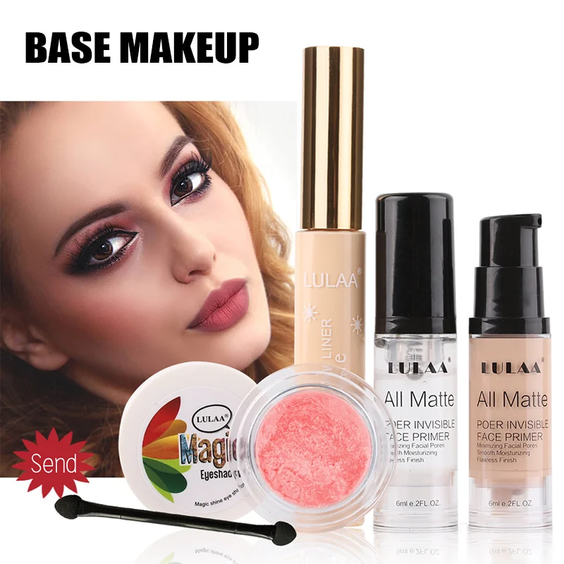 High Quality Face Makeup Base+Concealer+Foundation+Eyeshadow Set Moisturizing Facial Cosmetics
High Quality Face Makeup Base+Concealer+Foundation+Eyeshadow Set Moisturizing Facial Cosmetics