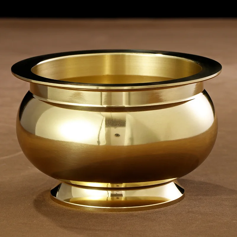 Golden Potted Household Decorative Articles Buddha's Pure Copper Naked Incense Burner Religious Articles Weigh 3 Kg Cornucopia
Golden Potted Household Decorative Articles Buddha's Pure Copper Naked Incense Burner Religious Articles Weigh 3 Kg Cornucopia