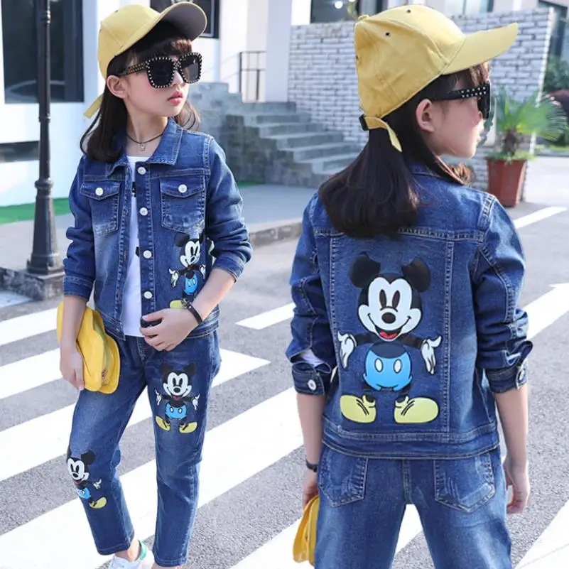 2018 Spring Autumn Girls fashion Clothing Girl Cartoon Denim Suit cotton Denim Long Sleeve Jacket+T - shirt+Jeans 3pcs Kids Suit
2018 Spring Autumn Girls fashion Clothing Girl Cartoon Denim Suit cotton Denim Long Sleeve Jacket+T - shirt+Jeans 3pcs Kids Suit