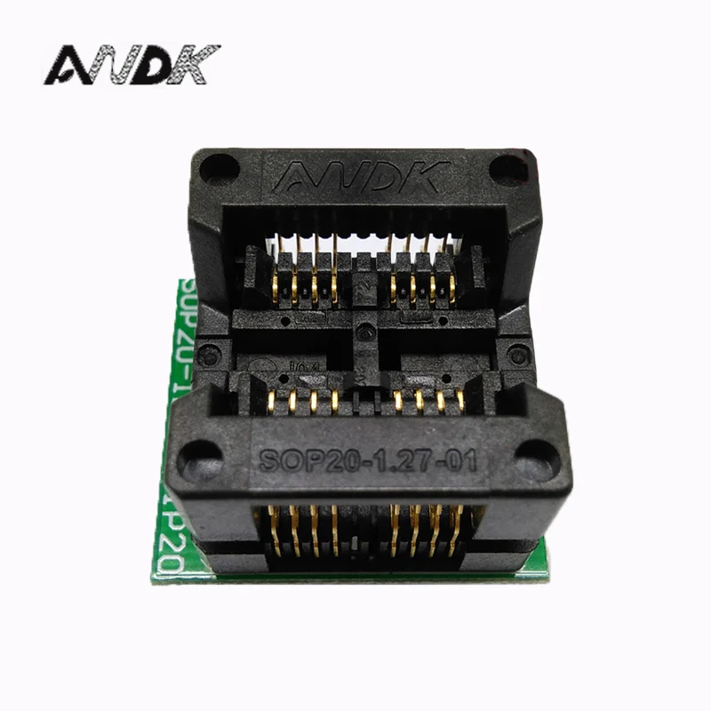Double SOP8 SOIC8 SO8 Programming Socket Pin Pitch 1.27mm IC Body Width 5.4mm 209mil Flash Test Socket Adapter
Double SOP8 SOIC8 SO8 Programming Socket Pin Pitch 1.27mm IC Body Width 5.4mm 209mil Flash Test Socket Adapter