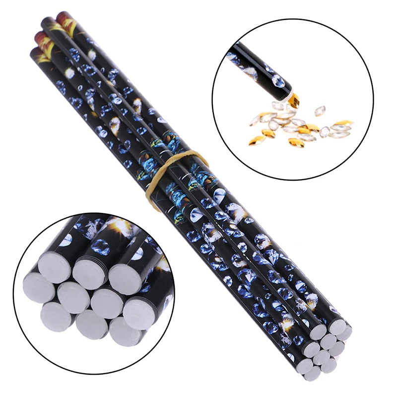 10Pcs Diamond Painting Acrylic Pencil Dotting Pen DIY Beauty Accessories Wax Resin Rhinestones Gems Bead Nail Art Picking Tools 
10Pcs Diamond Painting Acrylic Pencil Dotting Pen DIY Beauty Accessories Wax Resin Rhinestones Gems Bead Nail Art Picking Tools