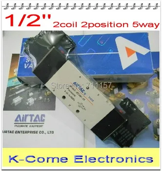 5pcs Fedex Free Shipping 4v420-15 1/2" BSP 5 Way 2 Position Air Solenoid Valves 12v 24v DC 110V 220V AC
5pcs Fedex Free Shipping 4v420-15 1/2" BSP 5 Way 2 Position Air Solenoid Valves 12v 24v DC 110V 220V AC