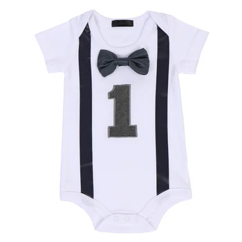 Cute Bowtie Baby Boy and Girls One Piece Romper Jumpsuit for 1st Birthday Cake Smash Outfit Fashion Baby Clothes for Phoot Shoot
Cute Bowtie Baby Boy and Girls One Piece Romper Jumpsuit for 1st Birthday Cake Smash Outfit Fashion Baby Clothes for Phoot Shoot