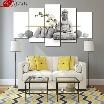 5 Panels Stone Buddha Zen Picture Wall Art Home Decoration Poster and Prints Canvas Painting for Living Room
5 Panels Stone Buddha Zen Picture Wall Art Home Decoration Poster and Prints Canvas Painting for Living Room