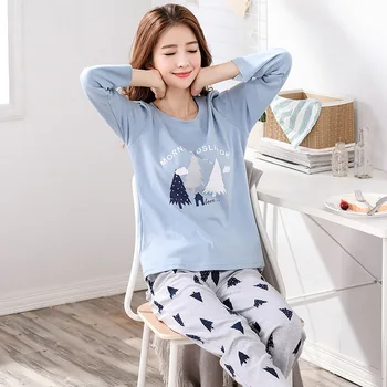 2018 Spring Long-sleeve Cotton Women Home Clothing Couples Matching Pajamas Adult Casual Pajamas 2 Pc Tops+pants Sets Sleepwear
2018 Spring Long-sleeve Cotton Women Home Clothing Couples Matching Pajamas Adult Casual Pajamas 2 Pc Tops+pants Sets Sleepwear