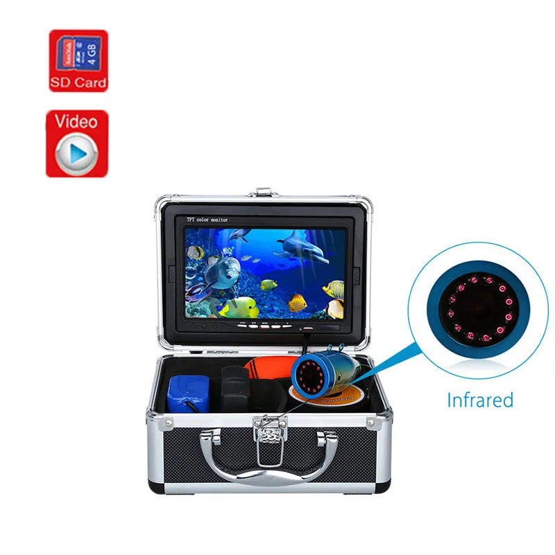 15m 30m 50m video recording DVR fishing camera 12pcs IR Light 1000tvl underwater ice Uderwater Camera Fish Finder
15m 30m 50m video recording DVR fishing camera 12pcs IR Light 1000tvl underwater ice Uderwater Camera Fish Finder