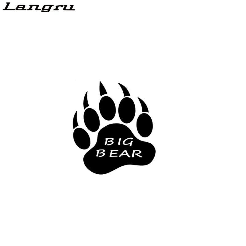 Langru большой медведь модные виниловые графические наклейки для мотоциклов