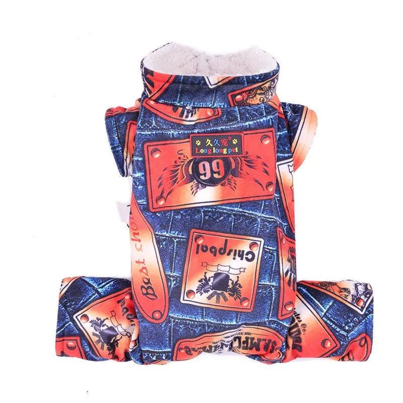 H63 New Winter Pet Dog Jeans Clothes Thickening Warm Puppy dog Four-Legs cotton Hoodies Jumpsuit Costume for Chihuahua Hiromi
H63 New Winter Pet Dog Jeans Clothes Thickening Warm Puppy dog Four-Legs cotton Hoodies Jumpsuit Costume for Chihuahua Hiromi
