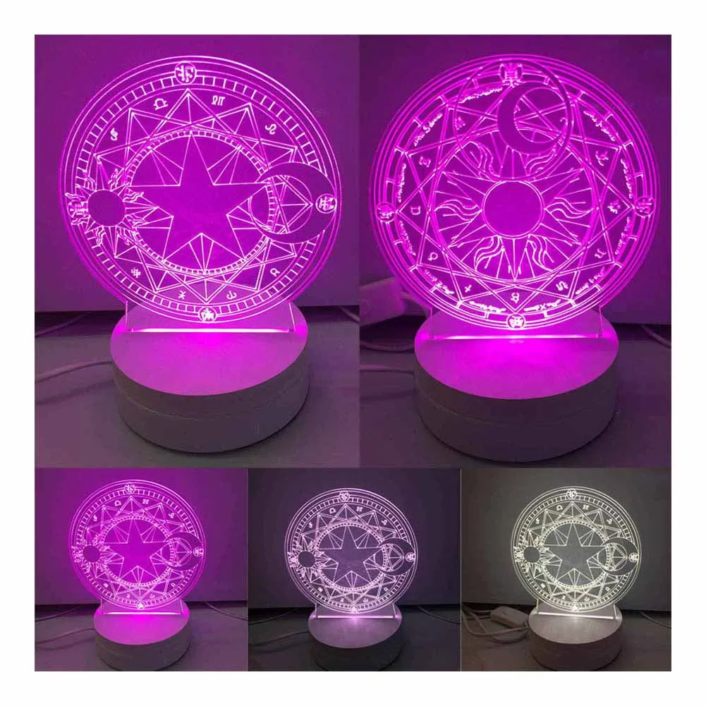 Card Captor Sakura Clear Card The Clow Magic 3d LED Night Light Lamp warm Gifts -- JDH99
Card Captor Sakura Clear Card The Clow Magic 3d LED Night Light Lamp warm Gifts -- JDH99