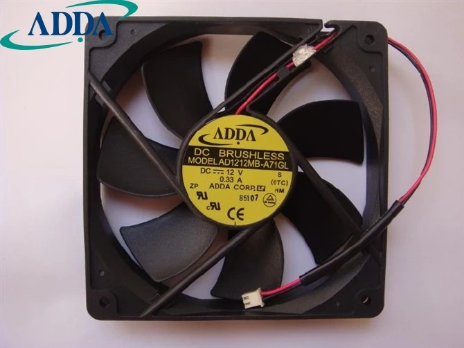 1pcs AD1212MB-A71GL 120*120*25mm 12cm 129mm chassis mute power dedicated cooling fan