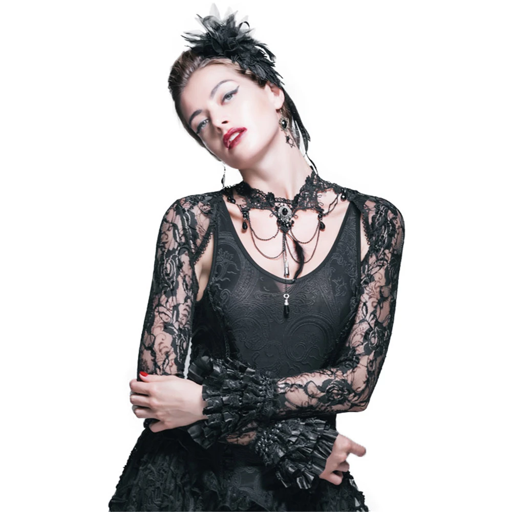 Steampunk Shrug Women Lace Cappa Gothic Horn Sleeve Pashmina Shawl Black Cape Party Polyamide Wraps
Steampunk Shrug Women Lace Cappa Gothic Horn Sleeve Pashmina Shawl Black Cape Party Polyamide Wraps