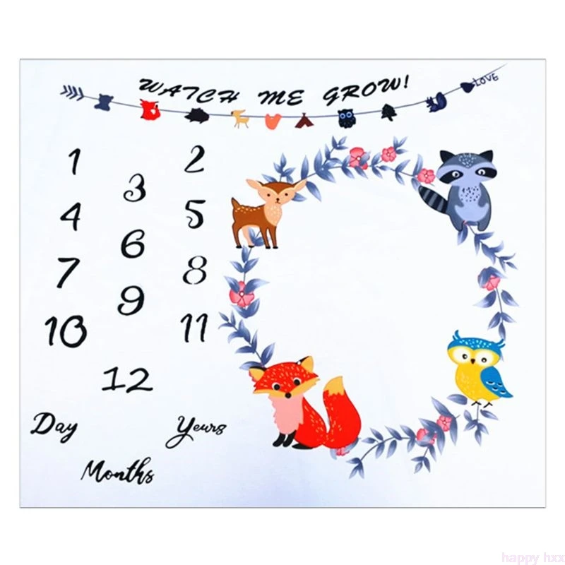 Newborn Baby Milestone Number Cute Animals Pattern Mat Blanket Photography Background Backdrop Cloth
Newborn Baby Milestone Number Cute Animals Pattern Mat Blanket Photography Background Backdrop Cloth