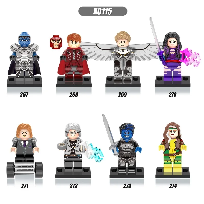 Single Sale Super Heroes X-Man Apocalypse Professor X Magneto Sabretoot Bricks Building Blocks Education Toys for children
Single Sale Super Heroes X-Man Apocalypse Professor X Magneto Sabretoot Bricks Building Blocks Education Toys for children
