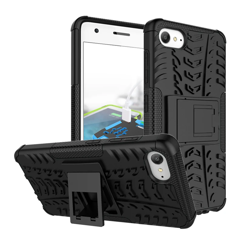 For Lenovo ZUK Z2 Case Hybrid PC Silicone Heavy Duty Kickstand Hard Back Armor Capa Cover for |