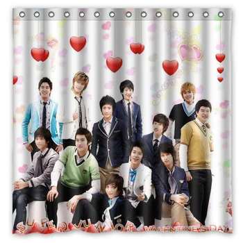 Super Junior shower curtain personalized badkamer gordijn drop shipping polyester waterproof shower curtain 71*71 inch 
Super Junior shower curtain personalized badkamer gordijn drop shipping polyester waterproof shower curtain 71*71 inch