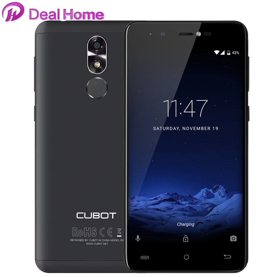 

Cubot R9 Android 7.0 Smartphone 5.0" HD CellPhone 13MP Fingerprint ID 2GB RAM 16GB ROM MT6580 Quad Core Unlocked Mobile Phone