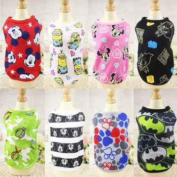 Pet Dog Vest Summer Cotton Clothes Puppy Shirts T shirt Cat Vests Cartoon Costume Clothing for Small dog Chihuahua Pug Yorkie 
Pet Dog Vest Summer Cotton Clothes Puppy Shirts T shirt Cat Vests Cartoon Costume Clothing for Small dog Chihuahua Pug Yorkie
