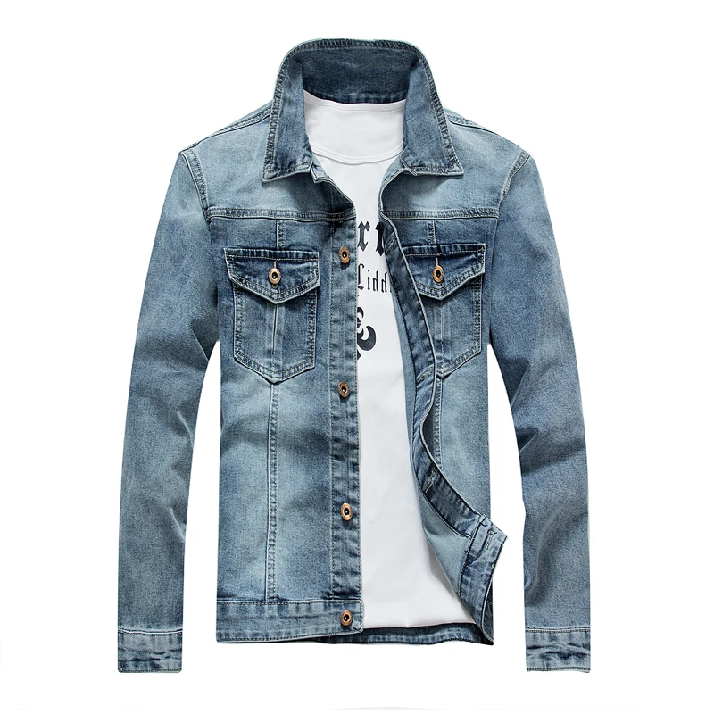 Big Size 4XL 5XL Mens Spring Summer Denim Jackets Casual Thin Male Windbreakers College Bomber Blue Windcheater Hommes Jacket
Big Size 4XL 5XL Mens Spring Summer Denim Jackets Casual Thin Male Windbreakers College Bomber Blue Windcheater Hommes Jacket