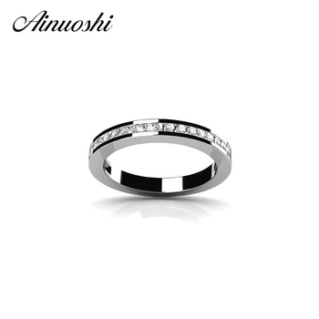 AINOUSHI Valentines Gift 925 Sterling Silver Rings Lovers Bagues SONA Engagement Wedding Bridal Bands Rings Anniversary Jewelry
AINOUSHI Valentines Gift 925 Sterling Silver Rings Lovers Bagues SONA Engagement Wedding Bridal Bands Rings Anniversary Jewelry