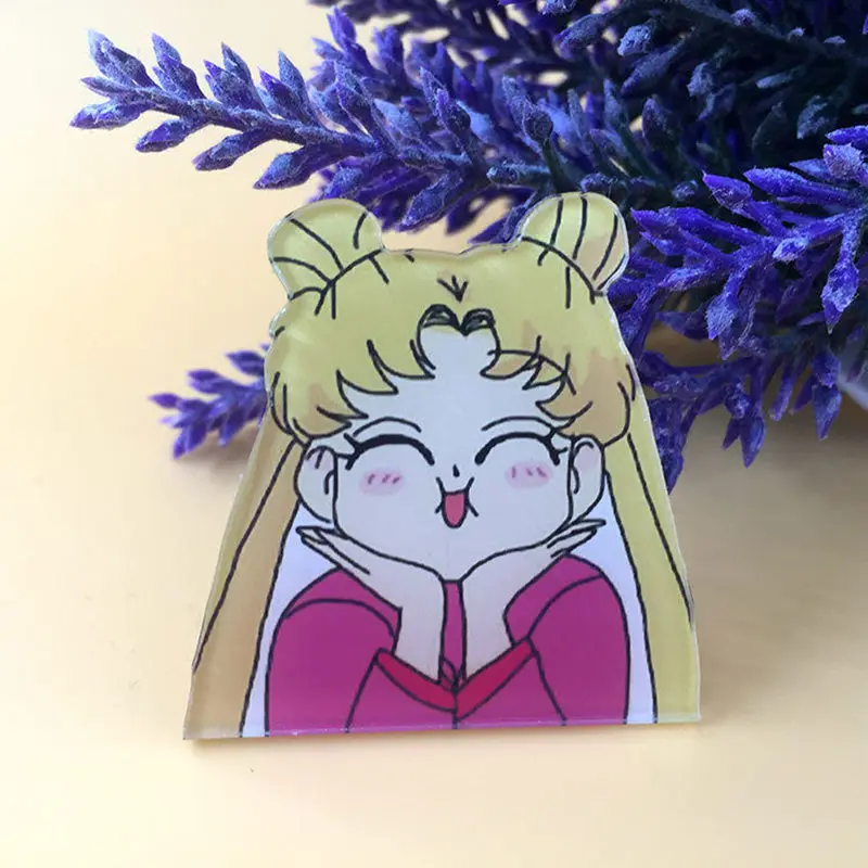 New 1PCS Sailor Moon Girls Icon Harajuku Acrylic Badges Backpack Pins Clothes Sticker Cartoon Anime Brooch Kids Party gifts
New 1PCS Sailor Moon Girls Icon Harajuku Acrylic Badges Backpack Pins Clothes Sticker Cartoon Anime Brooch Kids Party gifts