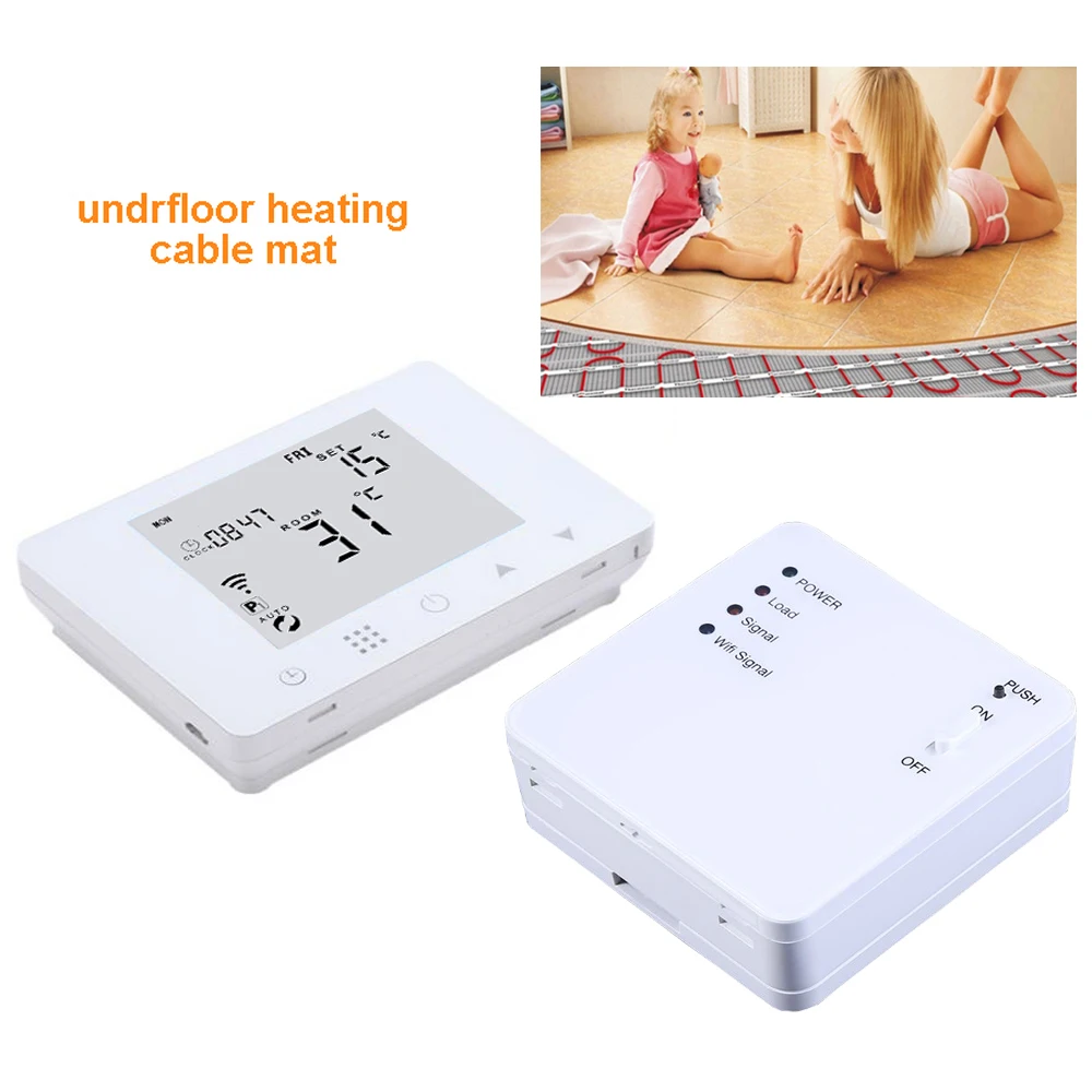 Support Multiple Language APP WiFi & RF Wireless Electric Heating Remote Control Temperature Controller Programmable
Support Multiple Language APP WiFi & RF Wireless Electric Heating Remote Control Temperature Controller Programmable